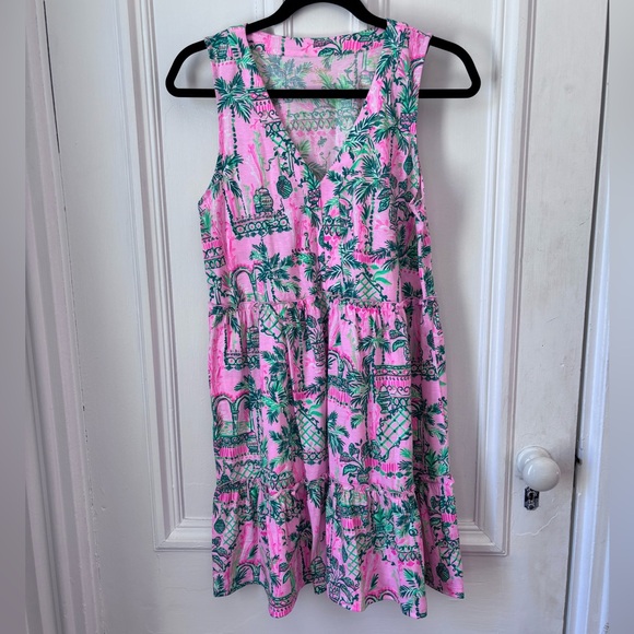 Lilly Pulitzer Dresses & Skirts - Lily Pulitzer Lorina Tiered Swing Dress in Mandevilla Baby Always Worth it Print